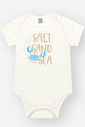 Conjunto Infantil Divertto Casual com Body em Cotton e Bermuda em Moletom Molinê NATURAL/AZ SERENO