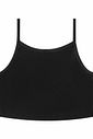 Conjunto Teen Feminimo Blusa Cropped Com Strass, Top E Saia Preto Dway