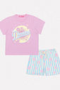 PIJAMA BLUSA E SHORTS LILAS CINTI/AZ AURA