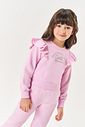Conjunto Infantil Menina Blusão Babado E Calça Mescla Mundo Cinti Conjunto Infantil Menina Blusão Babado E Calça Mescla Mundo Cinti