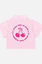 Camisa Infantil Menina Tutti-Frutti Estampa Costas Rosa Mundo Cinti