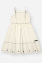 Vestido Infantil Menina Sarja Natural CTV