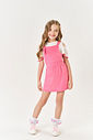 Conjunto Infantil Menina Blusa E Salopete Rosa Mundo Cinti