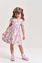 Vestido Infantil em Cotton Linho com Estampa de Capivara – Vestido Menina Verão Off White OFF WHITE