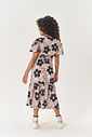 Vestido Infantil Midi com Recorte Lateral – Vestido Menina Floral Moderno Mundo Cinti