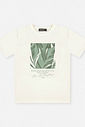 Conjunto Menino Camiseta Folhagem Tropical e Bermuda Olive