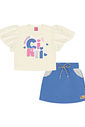 CONJ BLUSA E SHORT/SAIA NATURAL/AZ HORTENSIA
