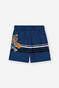 Conjunto Bebê Menino Regata Marinho e Bermuda Urso de Basquete
