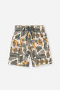 Conjunto Infantil com Regata Rino e Bermuda Safari Chumbo
