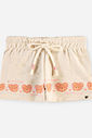 Conjunto Bebê Blusa de Ursinha e Short Clochard com Linho