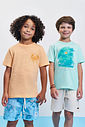 Camiseta Infantil Tropical em Meia Malha Brisa