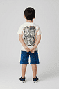 Conjunto Infantil Menino Dino Wave Natural Abrange