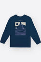 CAMISETA MANGA LONGA AZUL MARINHO