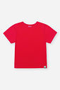 Blusa Infantil Básica em Cotton – Camiseta Menina Manga Curta Verão VERMELHO MARTE