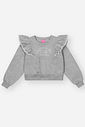 Conjunto Infantil Menina Blusão Babado E Calça Mescla Mundo Cinti Conjunto Infantil Menina Blusão Babado E Calça Mescla Mundo Cinti