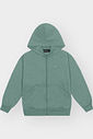 Jaqueta Felpada com Capuz Infantil Menino Kippos VERDE OLIVE