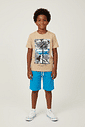 Conjunto Infantil Menino Tropical Bege Abrange