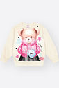 Conjunto Felpado Bebê Menina Ursa Outfit Mundo Cinti