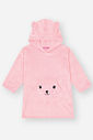Poncho Infantil Menina Pelo Rosa Mundo Cinti