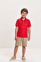 Conjunto Infantil Menino Polo Branco e Bermuda em Linho com Elastano