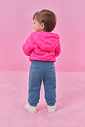 Calça Bebê Menina Ursinho Azul Mundo Cinti