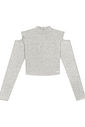 BLUSA MANGA LONGA MESCLA MEDIO