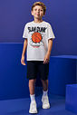 Conjunto Menino Camiseta Slam Dunk e Bermuda Preto