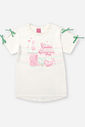 Conjunto Infantil Blusa Laços e Ciclista Metalizada Verde