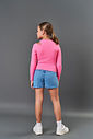 Blusa Infantil Menina Abertura Ombro Rosa CTV