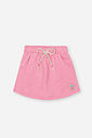 Conjunto Infantil Neon Love com Blusa Boxy e Shorts Saia em Moletom P.A – Look Menina Verão com Rele NATURAL/RS BARBIE