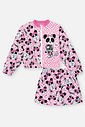 Conjunto Infantil Menina Jaqueta E Short-Saia Panda Rosa Mundo Cinti