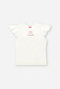 Conjunto Infantil com Blusa em Cotton Bordada e Short-Saia em Molecotton – Look Menina Verão NATURAL/RS IOGURTE