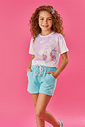 CONJ BLUSA E SHORTS BRANCO/AZ LITORAL