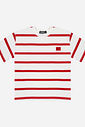 Camiseta Menino Comfy Listrada Vermelho