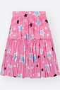 Saia Midi Menina em Tule Total Print Mundo Cinti ROSA CONFETE