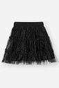 Conjunto Infantil Menina Blusa E Saia Em Tule Preto Mundo Cinti