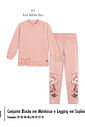 Conjunto Menina em Matelasse Ursinha Rose Mundo Cinti