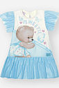 Vestido Bebê Menina Ursinha Sweetie com Tule – Vestido Infantil em Algodão Cinti Baby NATURAL