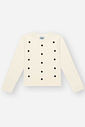 Blusa Infantil Menina Bordado Estrelas Natural CTV