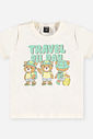 Conjunto Bebê Menino Camiseta Travel All Day Ursinhos e Bermuda Brisa