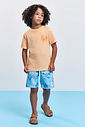 Camiseta Infantil Menino Flamê de Caranguejo Laranja