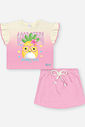 CONJ BLUSA E SHORTS/SAIA NATURAL/RS IOGURTE