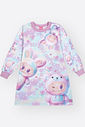Vestido Infantil Manga Longa com Cheirinho – Vestido Menina Monstrinhos Mundo Cinti