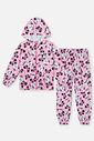 Conjunto Infantil Menina Jaqueta E Calça Panda Rosa Mundo Cinti