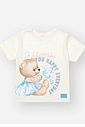 Conjunto Bebê Menina Ursinha Bailarina com Short-Saia – Look Delicado em Algodão Cinti Baby NATURAL/AZ PORCELANA