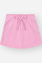Conjunto Bebê Menina Blusa Boxy e Short-Saia Arco-íris com Strass – Look Delicado Cinti Baby NATURAL/RS IOGURTE