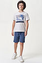 Conjunto Menino Camiseta Street e Bermuda Marinho