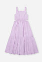Vestido Infantil em Meia Malha com Glitter – Vestido Menina Verão Lilás com Recortes LILAS BRUMA