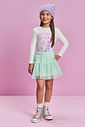 Saia-Short Infantil Menina em Tule Mundo Cinti