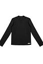 Blusa Com Bordado Vazado Preto Abrange